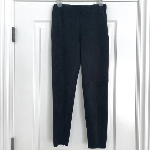Zara Black Faux Suede Skinny Legging Pants - M - Picture 4 of 6